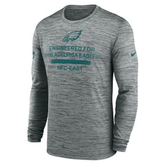 Philadelphia Eagles Sideline Velocity Performance Long Sleeve T-Shirt - Gray | Nike cheap