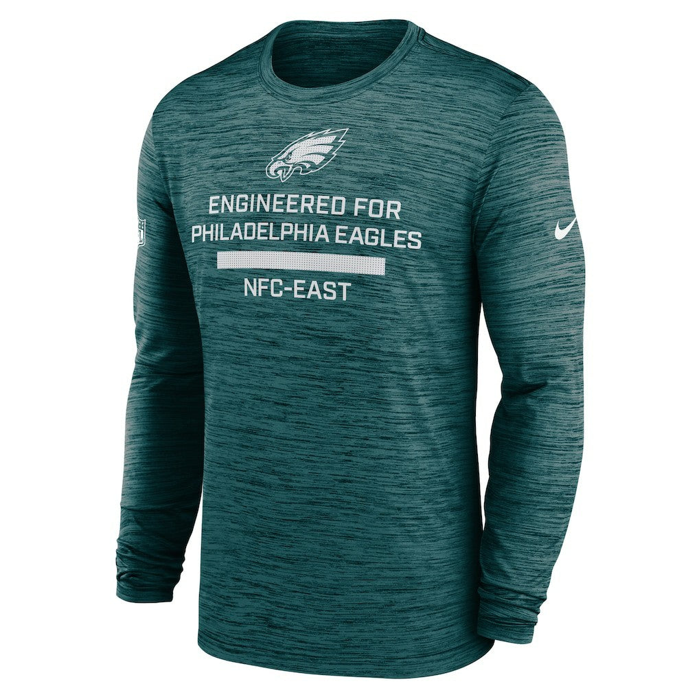 Philadelphia Eagles Sideline Velocity Performance Long Sleeve T-Shirt - Midnight Green | Nike cheap