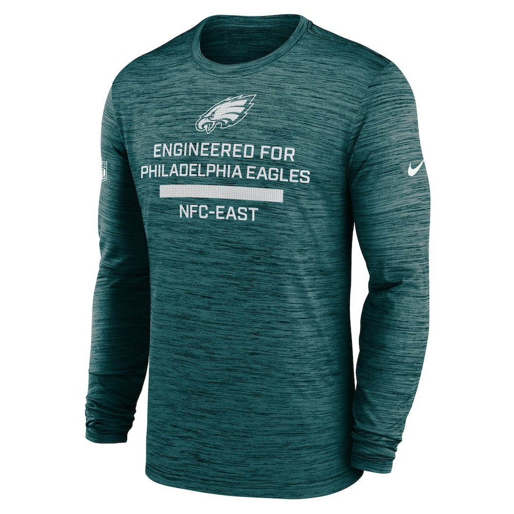 Philadelphia Eagles Sideline Velocity Performance Long Sleeve T-Shirt - Midnight Green | Nike cheap