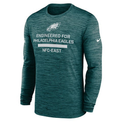 Philadelphia Eagles Sideline Velocity Performance Long Sleeve T-Shirt - Midnight Green | Nike cheap