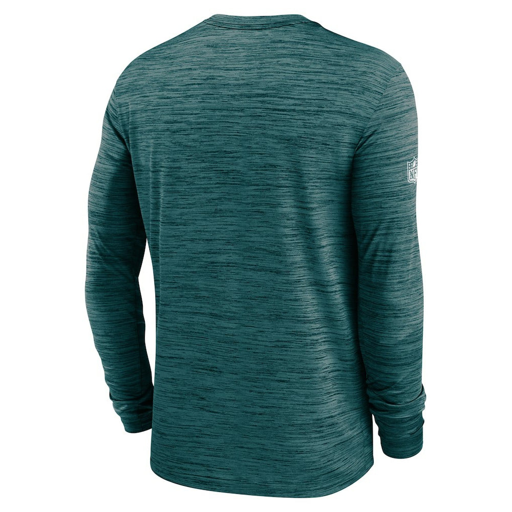 Philadelphia Eagles Sideline Velocity Performance Long Sleeve T-Shirt - Midnight Green | Nike cheap