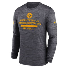 Pittsburgh Steelers Sideline Velocity Performance Long Sleeve T-Shirt - Black | Nike outlet