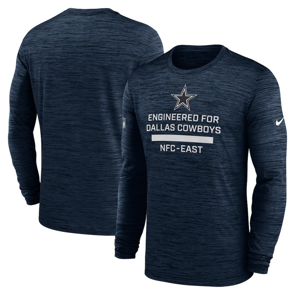 Dallas Cowboys Sideline Velocity Performance Long Sleeve T-Shirt - Navy | Nike discount