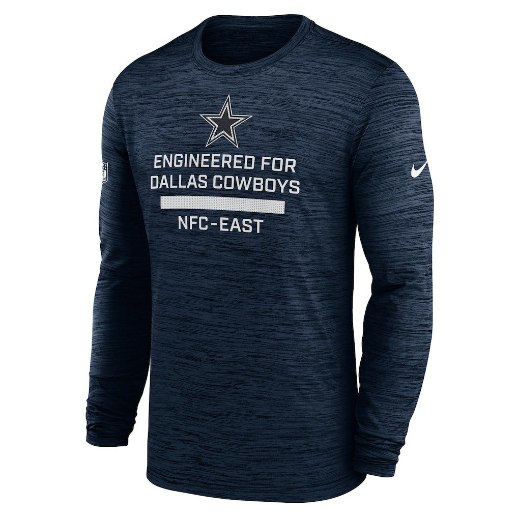 Dallas Cowboys Sideline Velocity Performance Long Sleeve T-Shirt - Navy | Nike discount