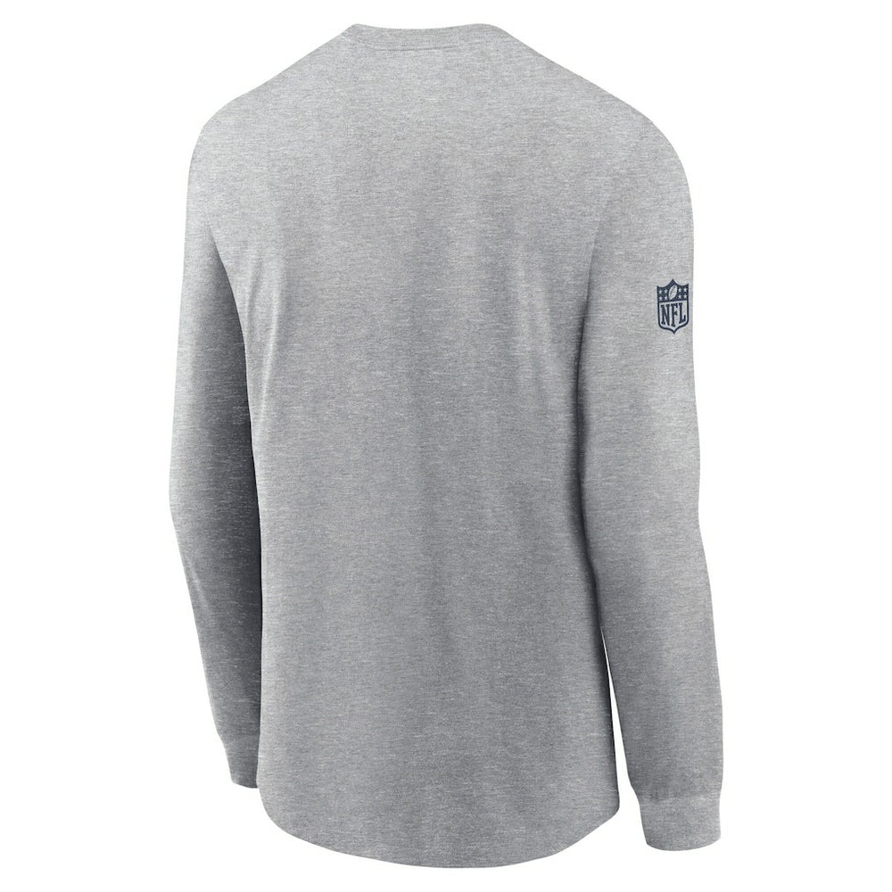 Dallas Cowboys Sideline Dri-FIT Long Sleeve T-Shirt - Heather Gray | Nike sale