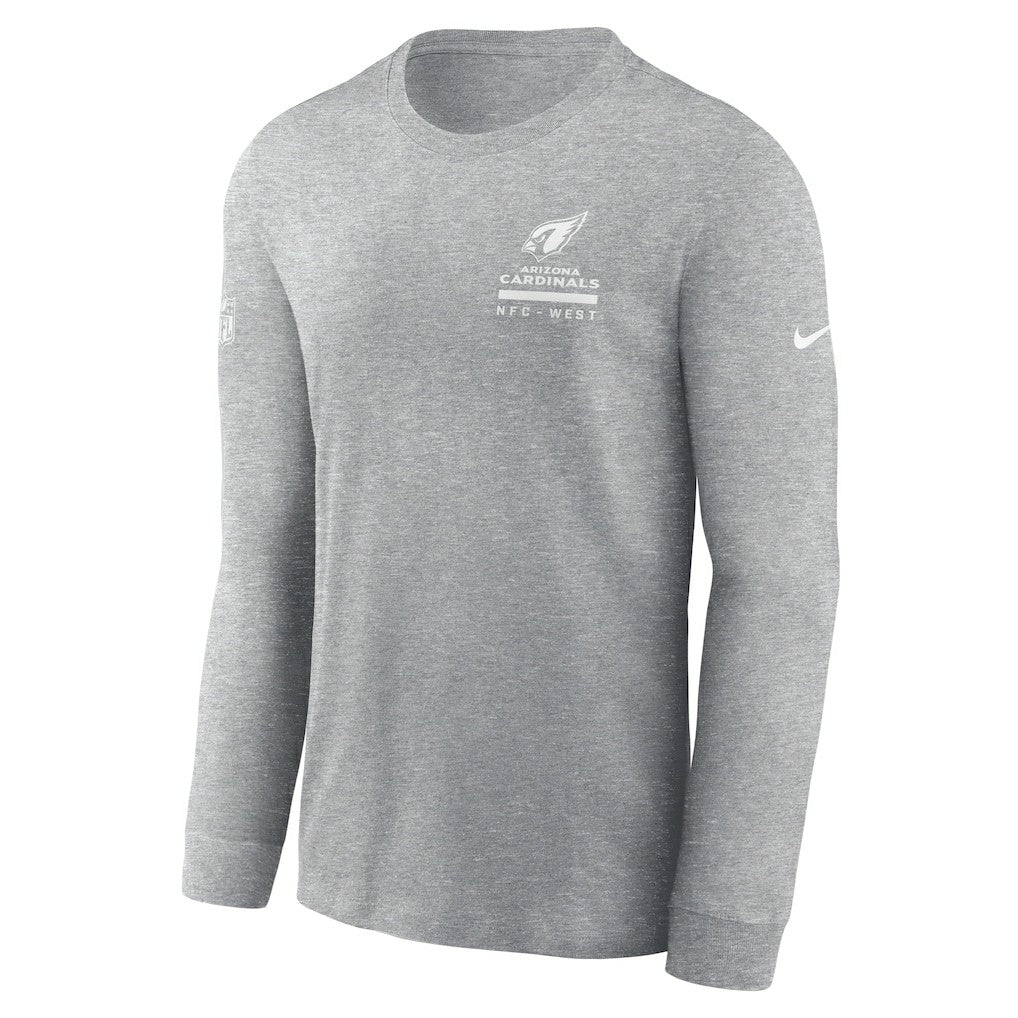 Arizona Cardinals Sideline Dri-FIT Long Sleeve T-Shirt - Heather Gray | Nike cheap