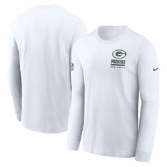 Green Bay Packers Sideline Dri-FIT Long Sleeve T-Shirt - White | Nike on sale