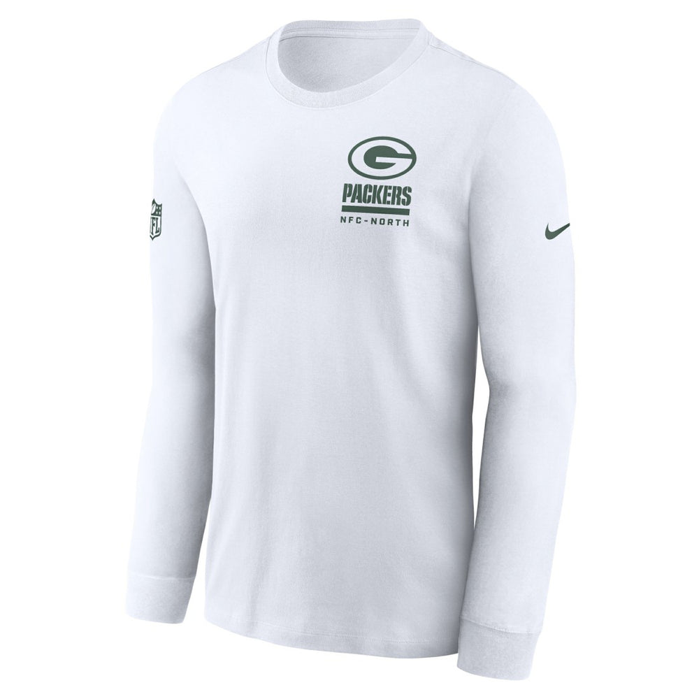 Green Bay Packers Sideline Dri-FIT Long Sleeve T-Shirt - White | Nike on sale