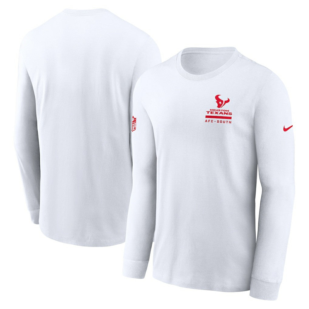 Houston Texans Sideline Dri-FIT Long Sleeve T-Shirt - White | Nike cheap