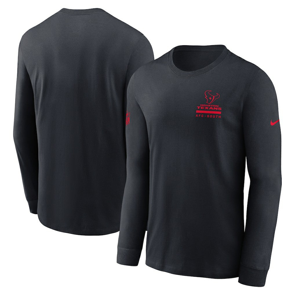 Houston Texans Sideline Dri-FIT Long Sleeve T-Shirt - Navy | Nike online