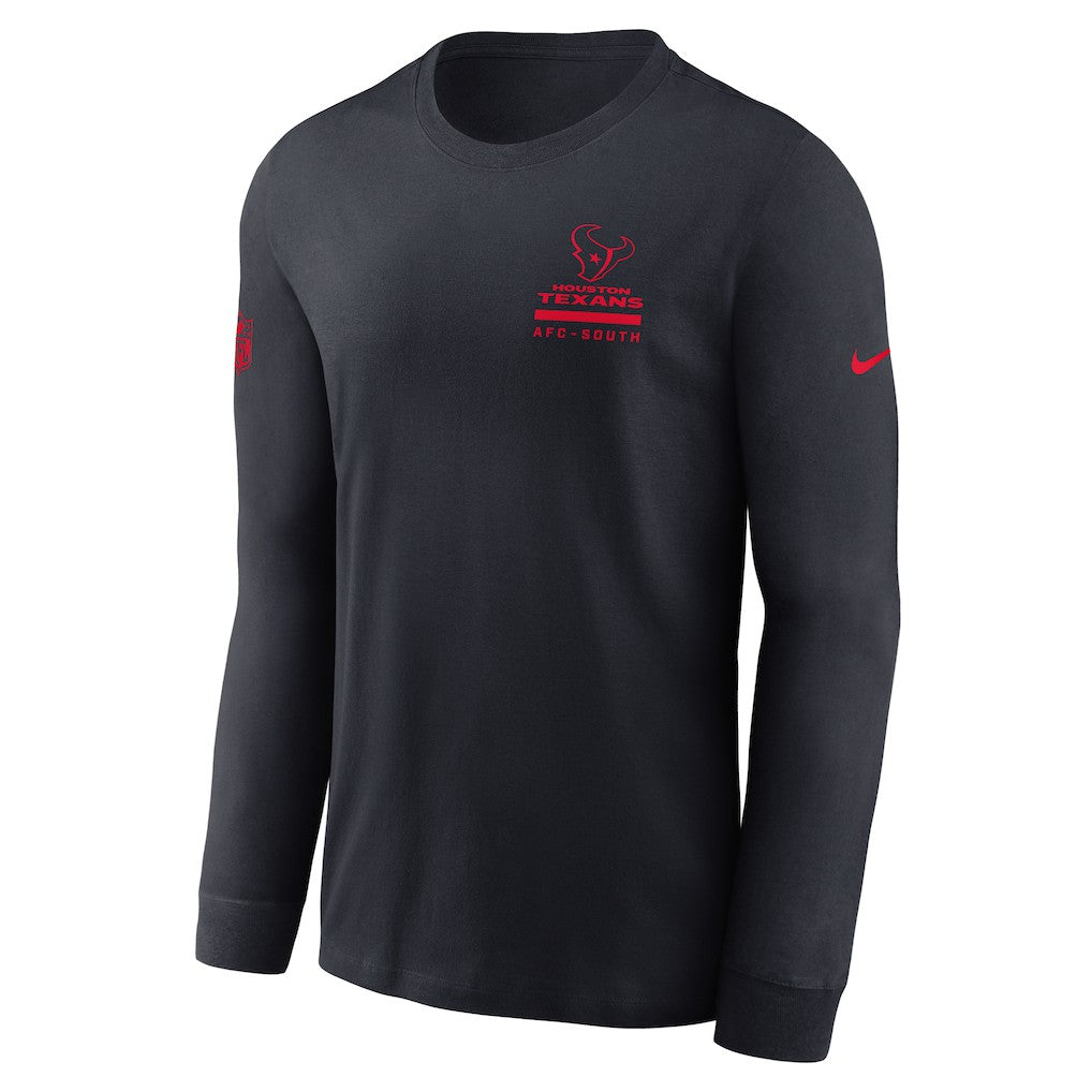 Houston Texans Sideline Dri-FIT Long Sleeve T-Shirt - Navy | Nike online