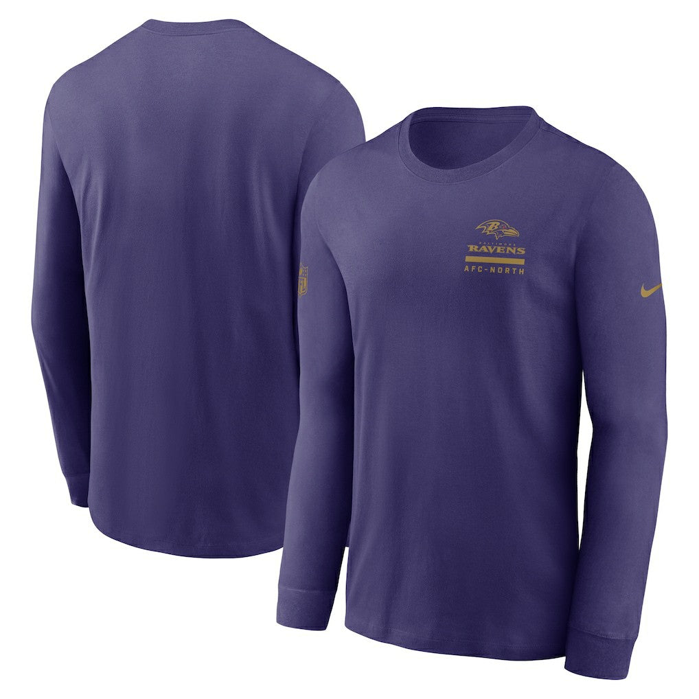 Baltimore Ravens Sideline Dri-FIT Long Sleeve T-Shirt - Purple | Nike cheap