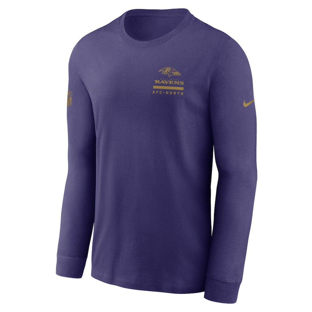 Baltimore Ravens Sideline Dri-FIT Long Sleeve T-Shirt - Purple | Nike cheap