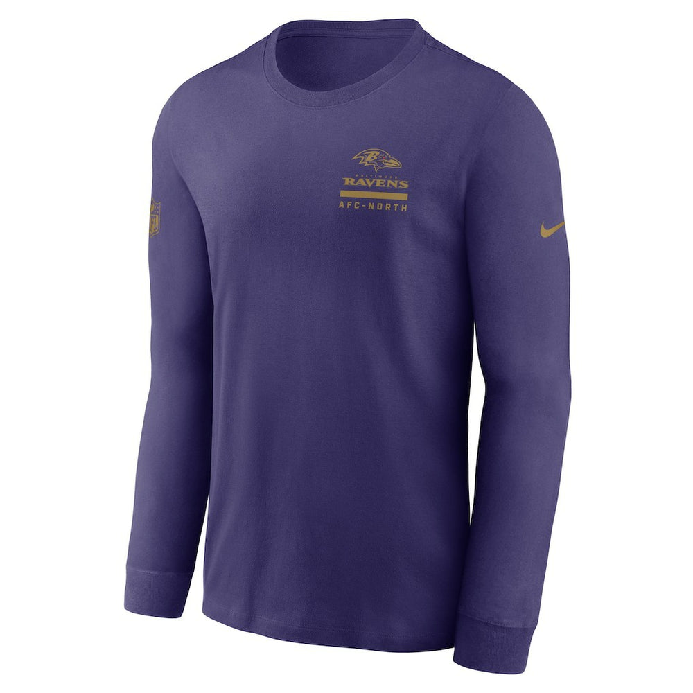 Baltimore Ravens Sideline Dri-FIT Long Sleeve T-Shirt - Purple | Nike cheap