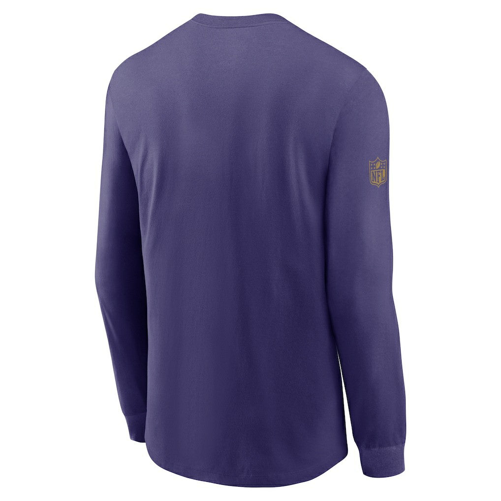Baltimore Ravens Sideline Dri-FIT Long Sleeve T-Shirt - Purple | Nike cheap
