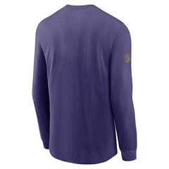 Baltimore Ravens Sideline Dri-FIT Long Sleeve T-Shirt - Purple | Nike cheap