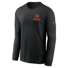 Cincinnati Bengals Sideline Dri-FIT Long Sleeve T-Shirt - Black | Nike outlet