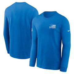 Detroit Lions Sideline Dri-FIT Long Sleeve T-Shirt - Blue | Nike for sale