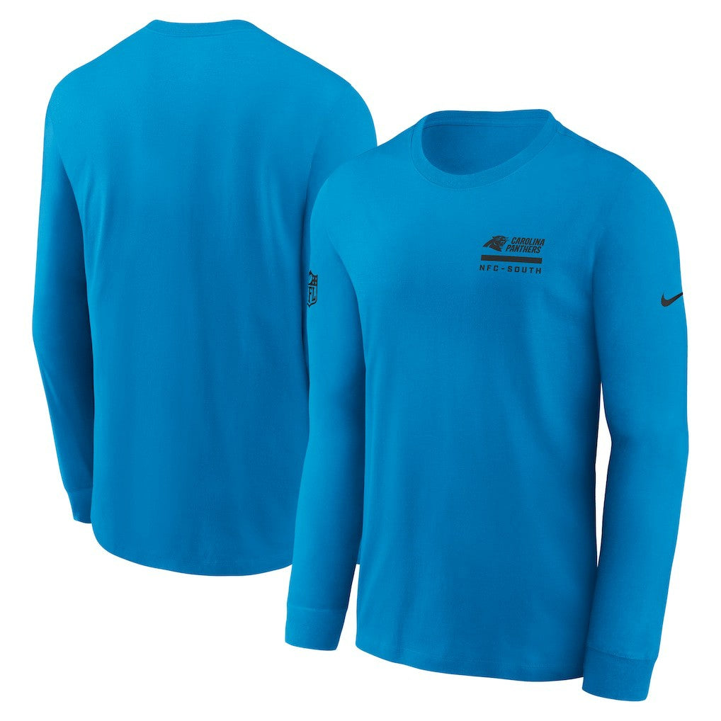 Carolina Panthers Sideline Dri-FIT Long Sleeve T-Shirt - Blue | Nike cheap