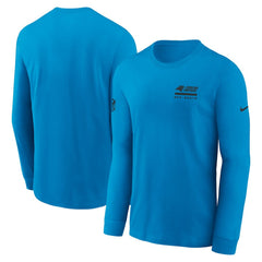 Carolina Panthers Sideline Dri-FIT Long Sleeve T-Shirt - Blue | Nike cheap