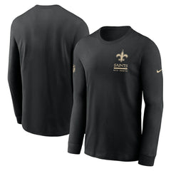 New Orleans Saints Sideline Dri-FIT Long Sleeve T-Shirt - Black | Nike on sale