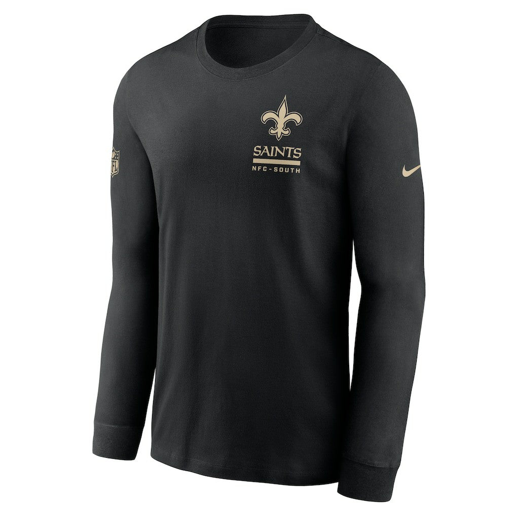 New Orleans Saints Sideline Dri-FIT Long Sleeve T-Shirt - Black | Nike on sale