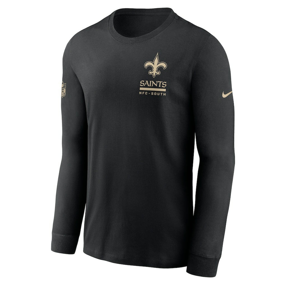 New Orleans Saints Sideline Dri-FIT Long Sleeve T-Shirt - Black | Nike on sale