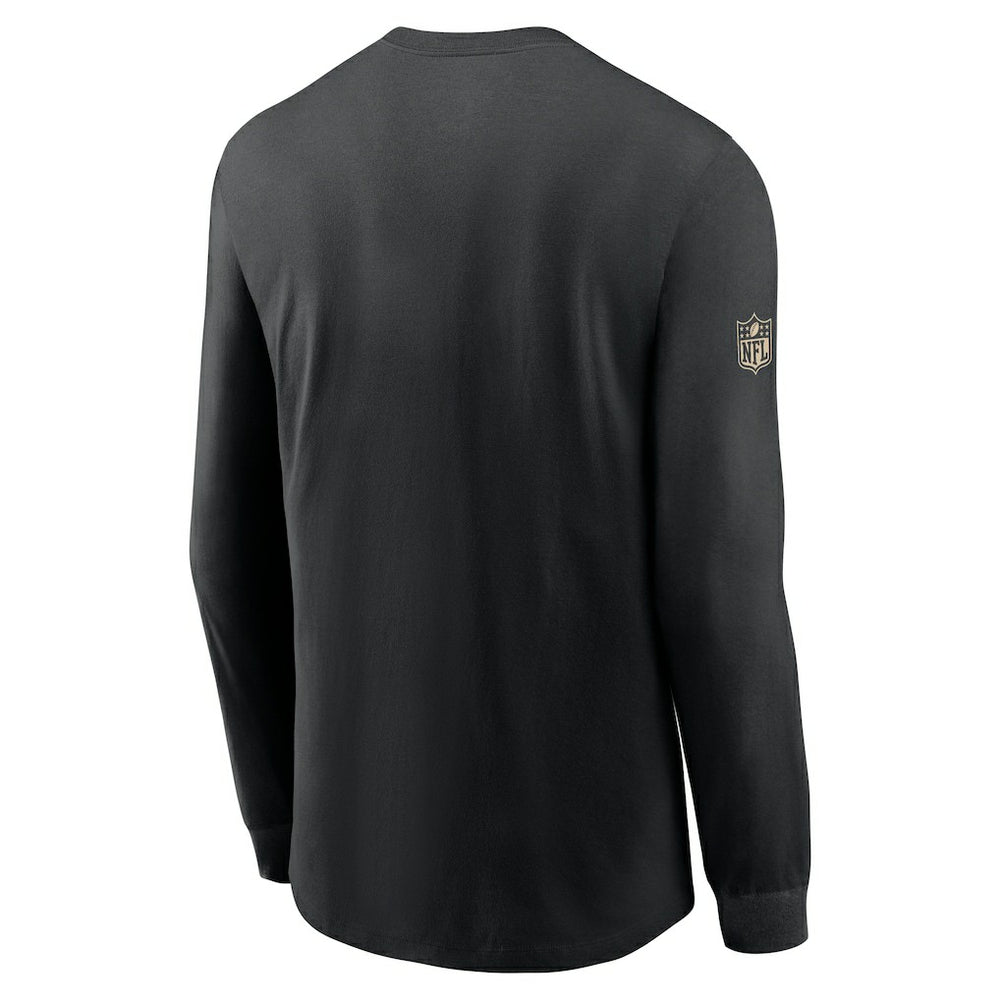 New Orleans Saints Sideline Dri-FIT Long Sleeve T-Shirt - Black | Nike on sale