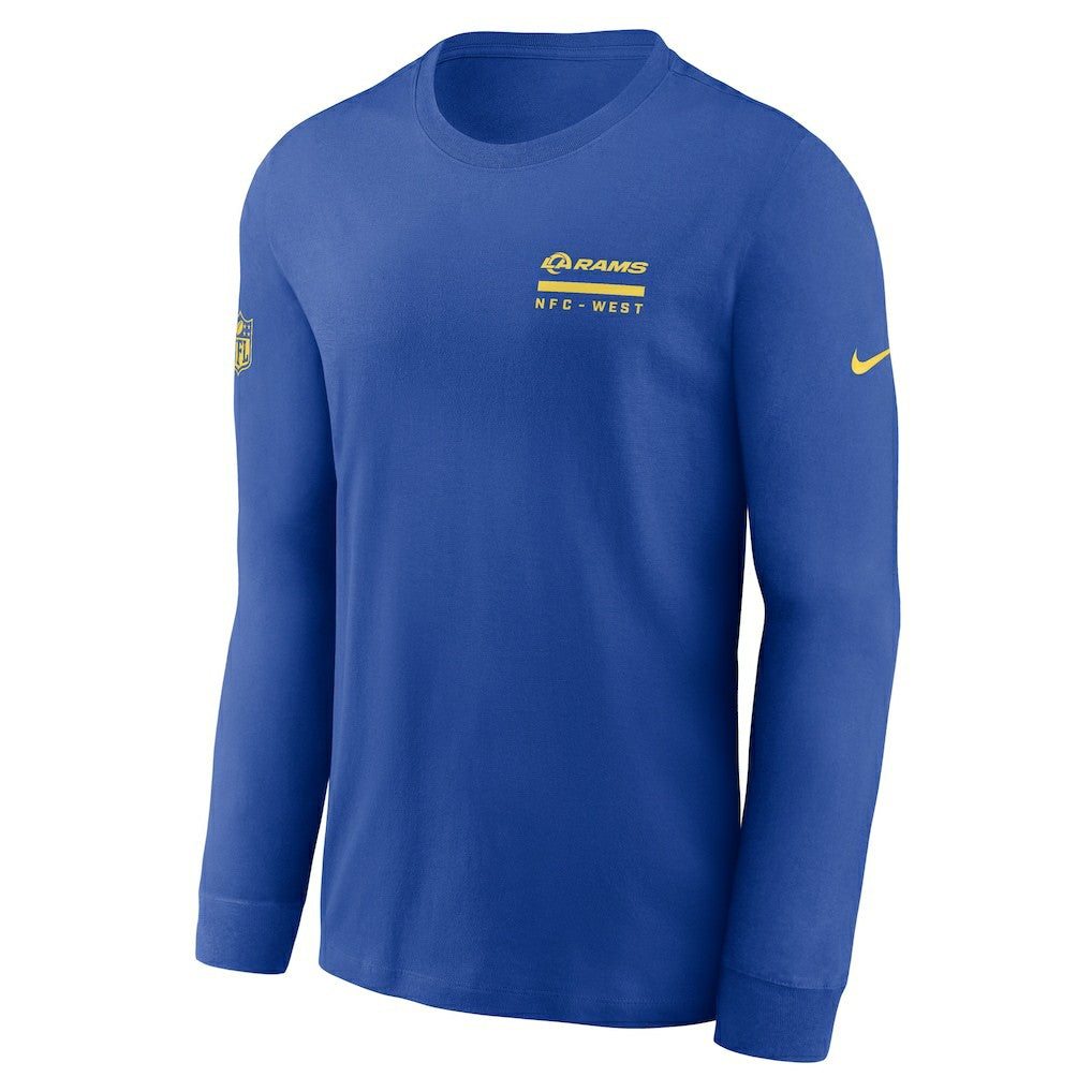 Los Angeles Rams Sideline Dri-FIT Long Sleeve T-Shirt - Royal | Nike for sale