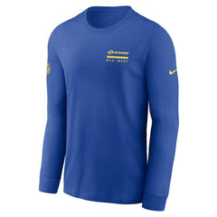 Los Angeles Rams Sideline Dri-FIT Long Sleeve T-Shirt - Royal | Nike for sale