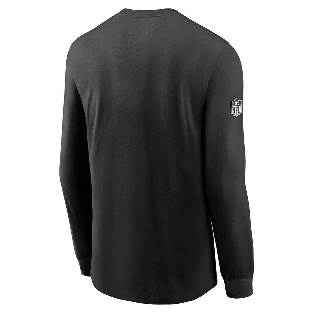 Philadelphia Eagles Sideline Dri-FIT Long Sleeve T-Shirt - Black | Nike cheap