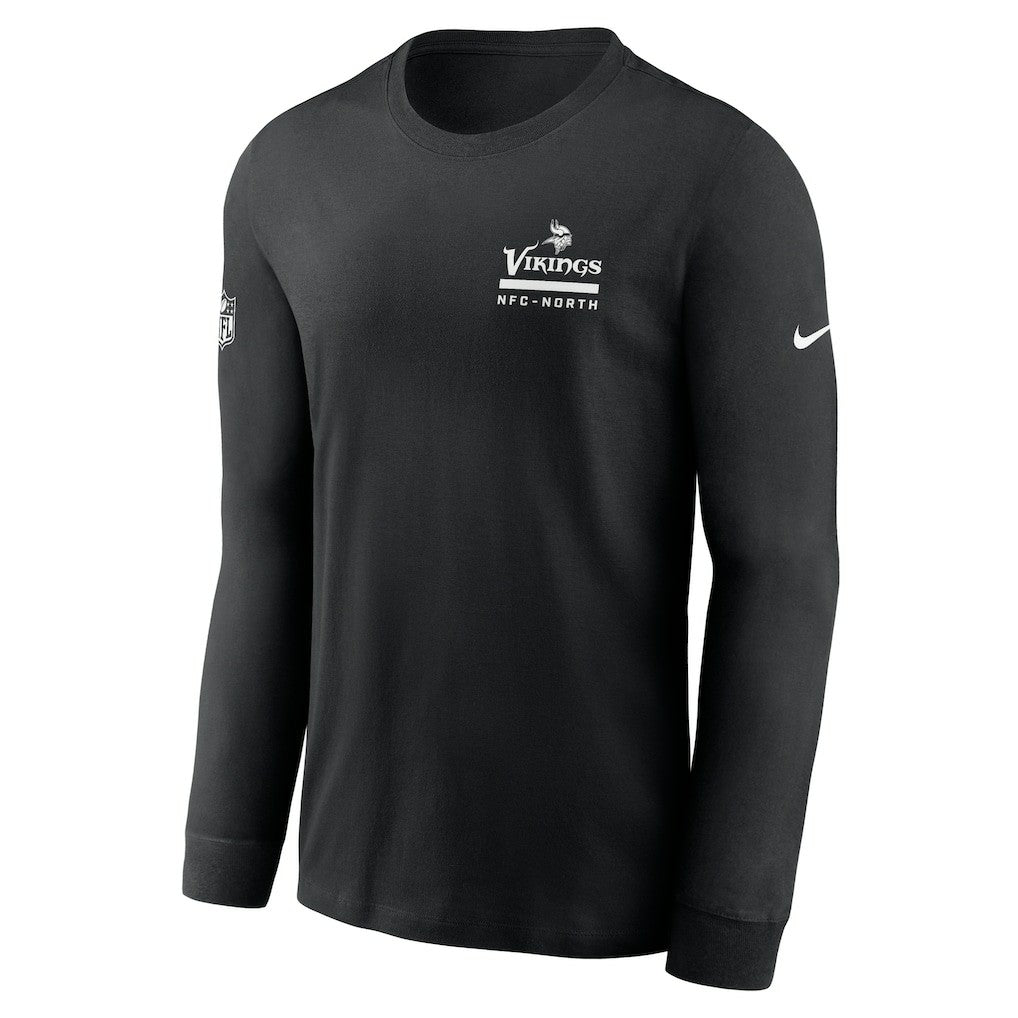 Minnesota Vikings Sideline Dri-FIT Long Sleeve T-Shirt - Black | Nike on sale