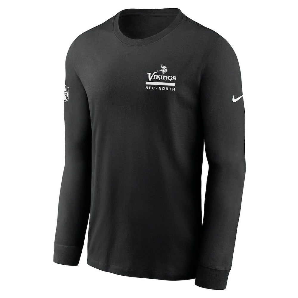 Minnesota Vikings Sideline Dri-FIT Long Sleeve T-Shirt - Black | Nike on sale