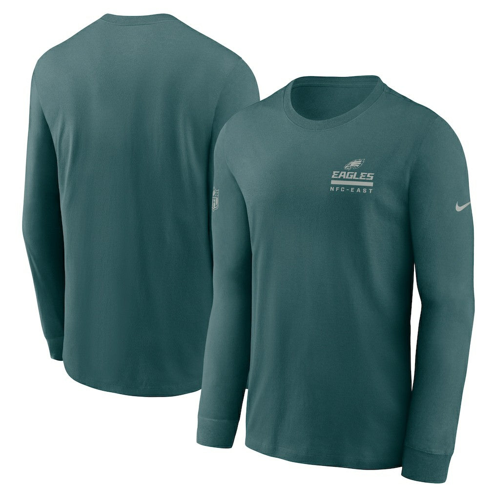 Philadelphia Eagles Sideline Dri-FIT Long Sleeve T-Shirt - Midnight Green | Nike cheap