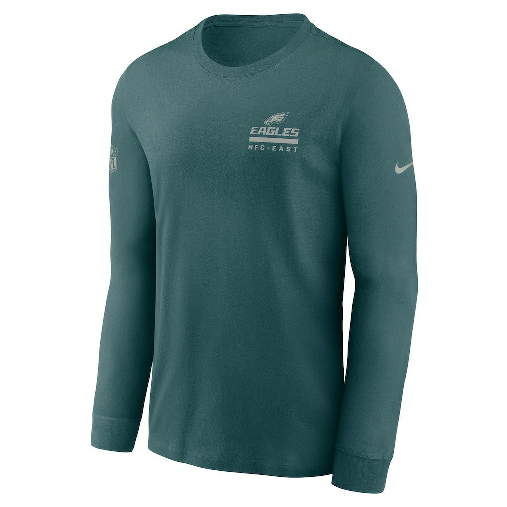 Philadelphia Eagles Sideline Dri-FIT Long Sleeve T-Shirt - Midnight Green | Nike cheap