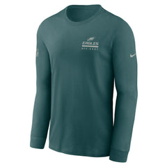 Philadelphia Eagles Sideline Dri-FIT Long Sleeve T-Shirt - Midnight Green | Nike cheap