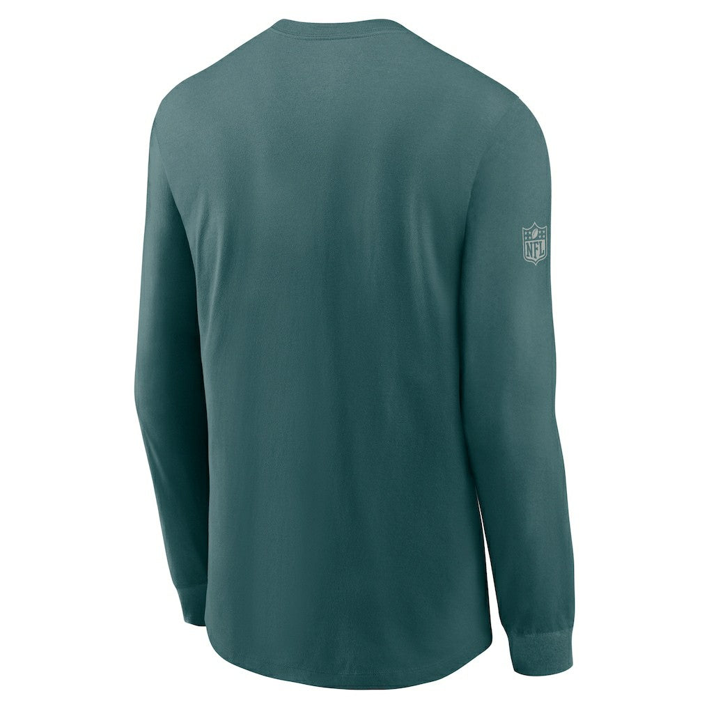 Philadelphia Eagles Sideline Dri-FIT Long Sleeve T-Shirt - Midnight Green | Nike cheap