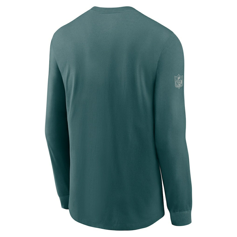 Philadelphia Eagles Sideline Dri-FIT Long Sleeve T-Shirt - Midnight Green | Nike cheap