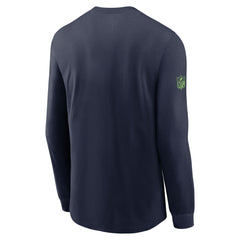 Seattle Seahawks Sideline Dri-FIT Long Sleeve T-Shirt - College Navy | Nike for sale