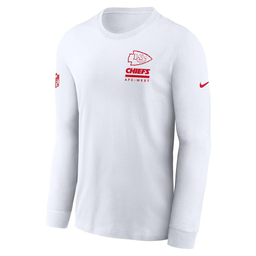 Kansas City Chiefs Sideline Dri-FIT Long Sleeve T-Shirt - White | Nike discount