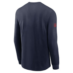 New England Patriots Sideline Dri-FIT Long Sleeve T-Shirt - Navy | Nike online
