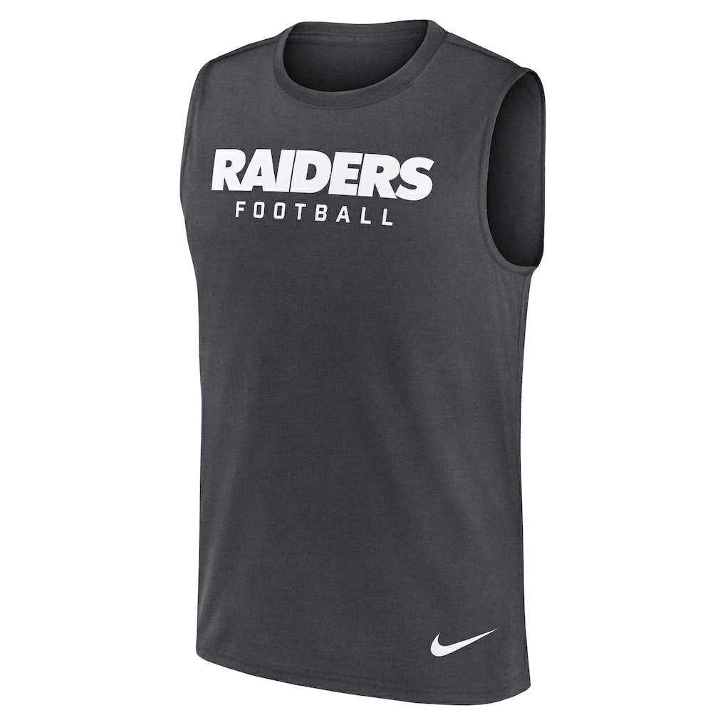 Las Vegas Raiders Primetime Legend Dri-FIT Muscle Tank Top - Charcoal | Nike outlet