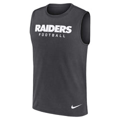 Las Vegas Raiders Primetime Legend Dri-FIT Muscle Tank Top - Charcoal | Nike outlet