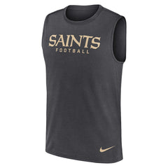 New Orleans Saints Primetime Legend Dri-FIT Muscle Tank Top - Charcoal | Nike on sale