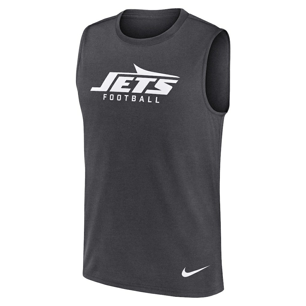 New York Jets Primetime Legend Dri-FIT Muscle Tank Top - Charcoal | Nike outlet