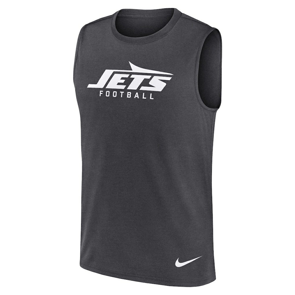 New York Jets Primetime Legend Dri-FIT Muscle Tank Top - Charcoal | Nike outlet