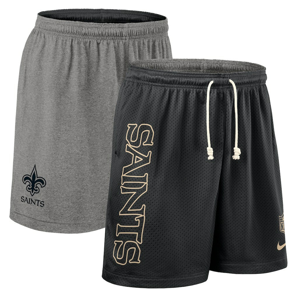 New Orleans Saints Sideline Reversible Dri-FIT Shorts - Black | Nike outlet