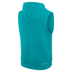 Miami Dolphins Sideline Standard Issue Dri-FIT Sleeveless Hoodie - Aqua | Nike sale