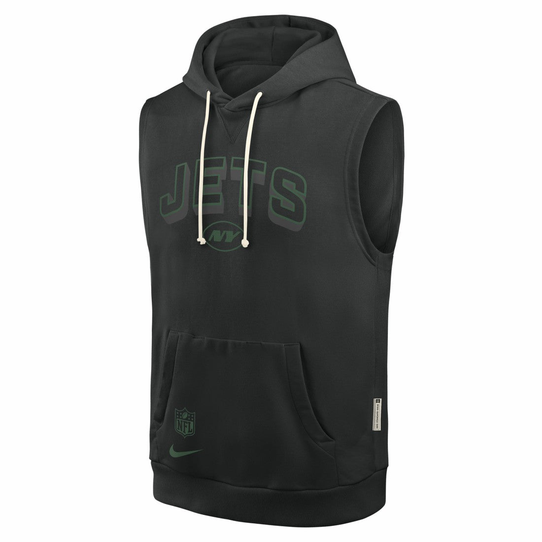 New York Jets Sideline Standard Issue Dri-FIT Sleeveless Hoodie - Black | Nike online