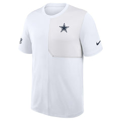 Dallas Cowboys Sideline UV Dri-Fit Coach Shirt - White | Nike discount